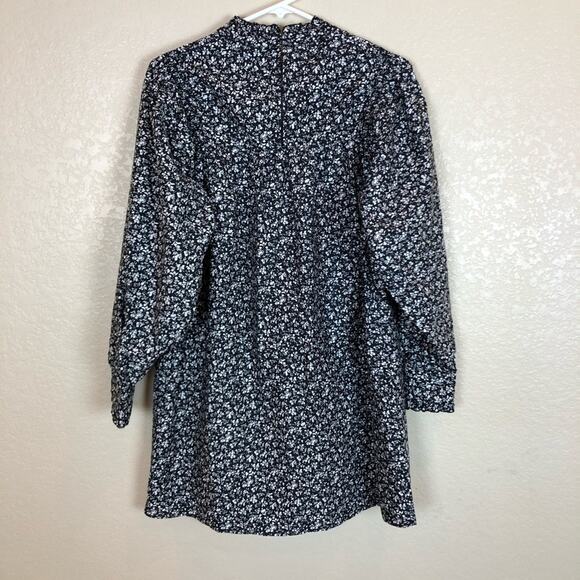 NWOT Zara Black White Printed Poplin Dress. - Picture 8 of 10